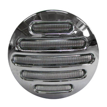 PLAFON 14 LEDS 2 1/2" REDONDO AMBAR MICA CRIST/TRANSP