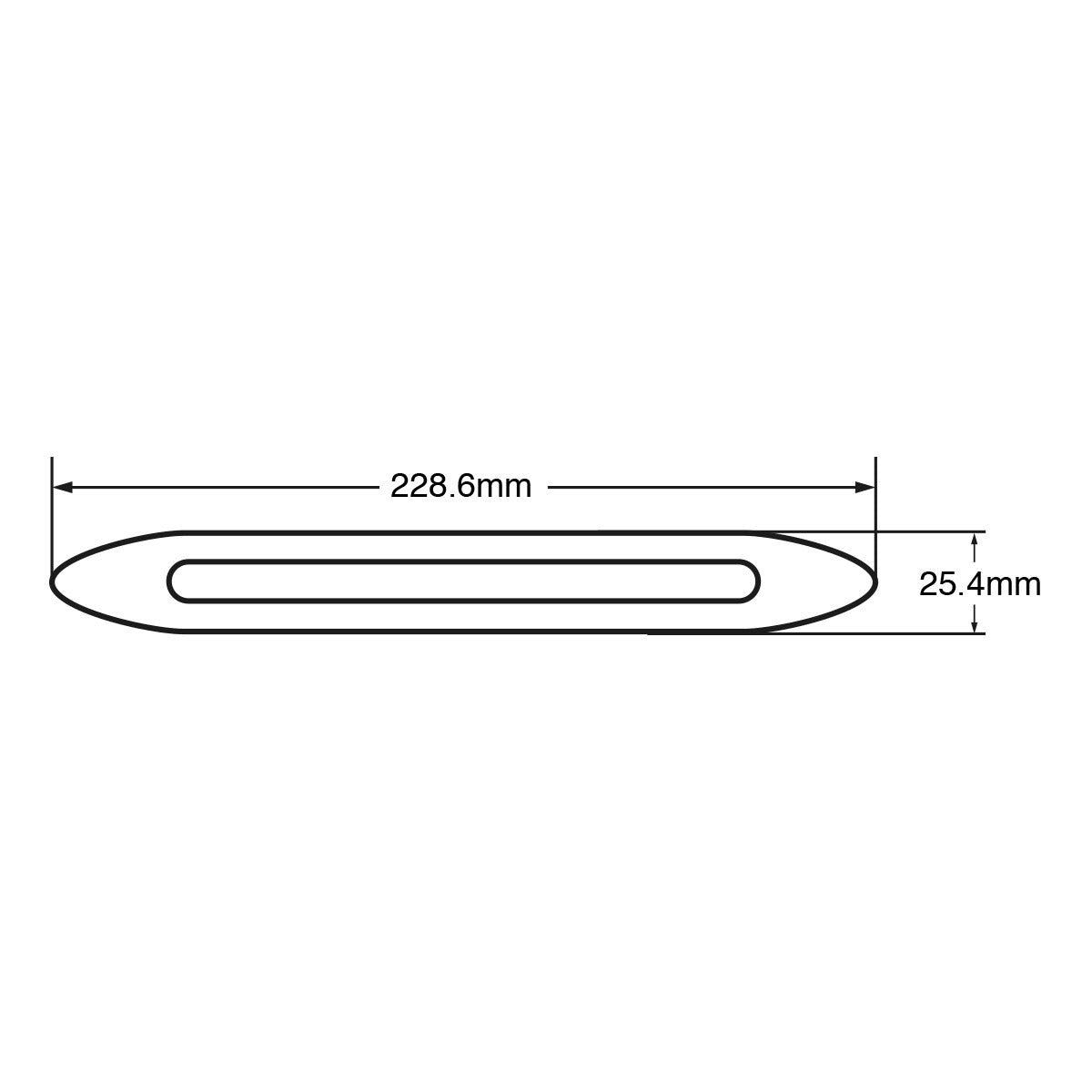 LUZ 15 LEDS TIPO BARRA 9" BLANCO