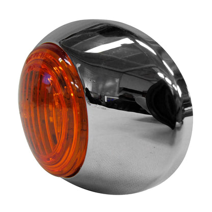 PLAFON 2 LEDS AMBAR OVAL MICA AMBAR