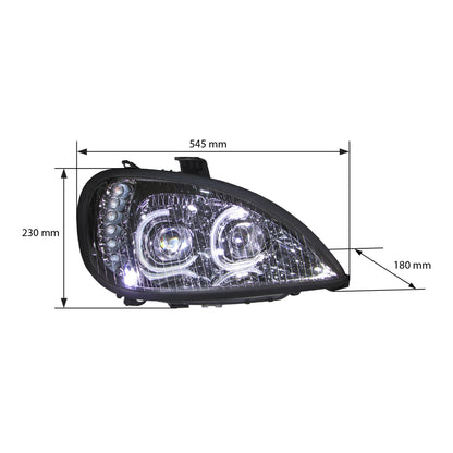 FARO DERECHO PARA FREIGHTLINER COLUMBIA 120 C/MICA LISA LUZ LED