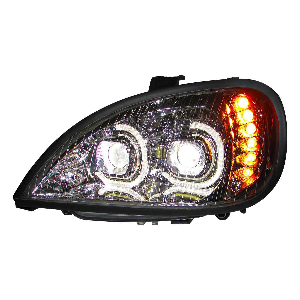 FARO IZQUIERDO PARA FREIGHTLINER  COLUMBIA 120 C/MICA LISA LUZ LED