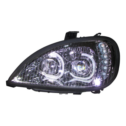 FARO IZQUIERDO PARA FREIGHTLINER  COLUMBIA 120 C/MICA LISA LUZ LED