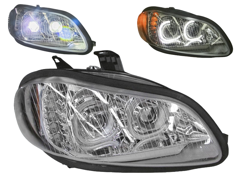 FARO DERECHO PARA FREIGHTLINER BUS C M2 LUZ LED FONDO CROM