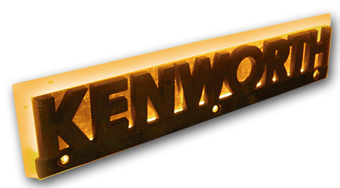 BASE DE LETRERO PARA KENWORTH 24 LEDS AMBAR