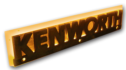 BASE DE LETRERO PARA KENWORTH 24 LEDS AMBAR