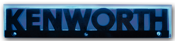 BASE DE LETRERO PARA KENWORTH 24 LEDS AZUL