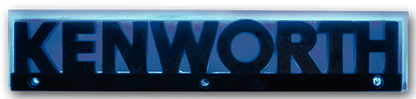 BASE DE LETRERO PARA KENWORTH 24 LEDS AZUL
