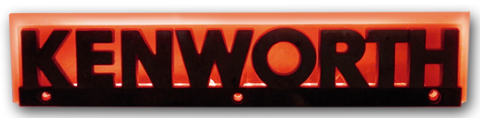 BASE DE LETRERO PARA KENWORTH 24 LEDS ROJO