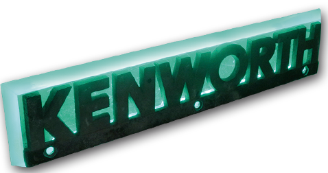 BASE DE LETRERO PARA KENWORTH 24 LEDS VERDE