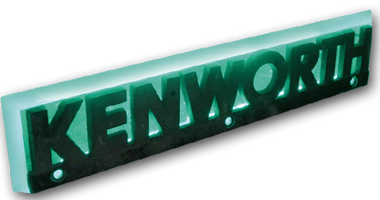 BASE DE LETRERO PARA KENWORTH 24 LEDS VERDE