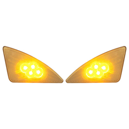 PLAFON DIRECCIONAL DERECHO PARA KENWORTH T-660 4 LEDS AMBAR MICA TRANSPARENTE