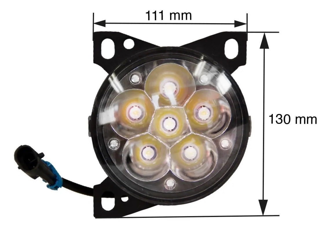 FARO DE DEFENSA NEBLINERO PARA KENWORTH T-660 C/LEDS BLANCO