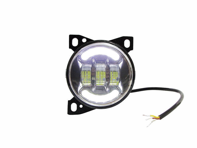 FARO DE DEFENSA NEBLINERO PARA KENWORTH T-660 LUZ LED OJO DE ANGEL FONDO CROM LADO DER