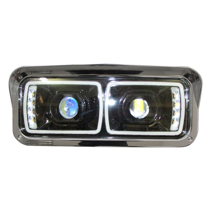 PORTAUNIDAD PARA KENWORTH T-800 LUZ LED OJO DE ANGEL FONDO NEGRO DER