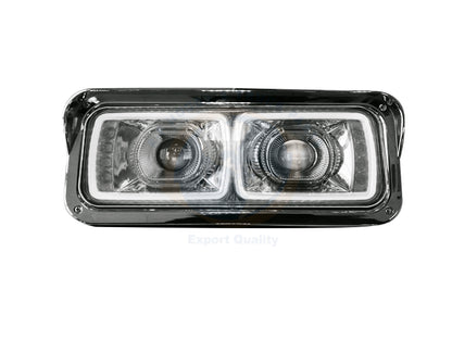 PORTAUNIDAD PARA KENWORTH T-800 LUZ LED OJO DE ANGEL FONDO NEGRO DER