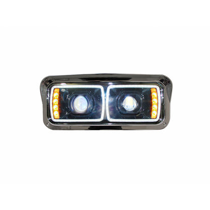 PORTAUNIDAD PARA KENWORTH T-800 LUZ LED OJO DE ANGEL FONDO NEGRO DER