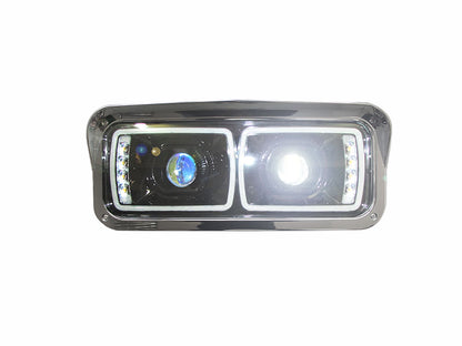 PORTAUNIDAD PARA KENWORTH T-800 LUZ LED OJO DE ANGEL FONDO NEGRO DER