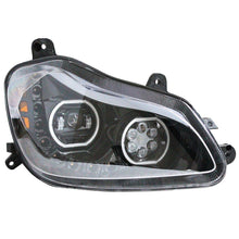 FARO DERECHO LED C/OJO DE ÁNGEL PARA KENWORTH T-680 FONDO NEGRO