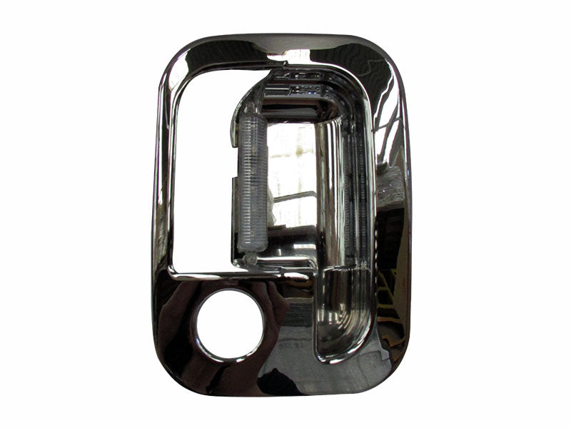 CUBIERTA DE MANIJA PARA PUERTA 6 LEDS ROJO CROM DER