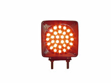 DIRECCIONAL 2 TORNILLOS 66 LEDS AMBAR/ROJO CUADARO DER