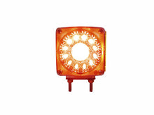 DIRECCIONAL 2 TORNILLOS 38 LEDS AMBAR Y ROJO CUADRADO DER