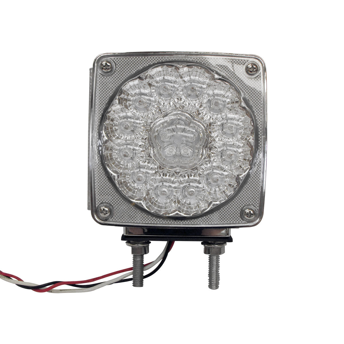 DIRECCIONAL 2 TORNILLOS 38 LEDS AMBAR Y ROJO CUADRADO IZQ