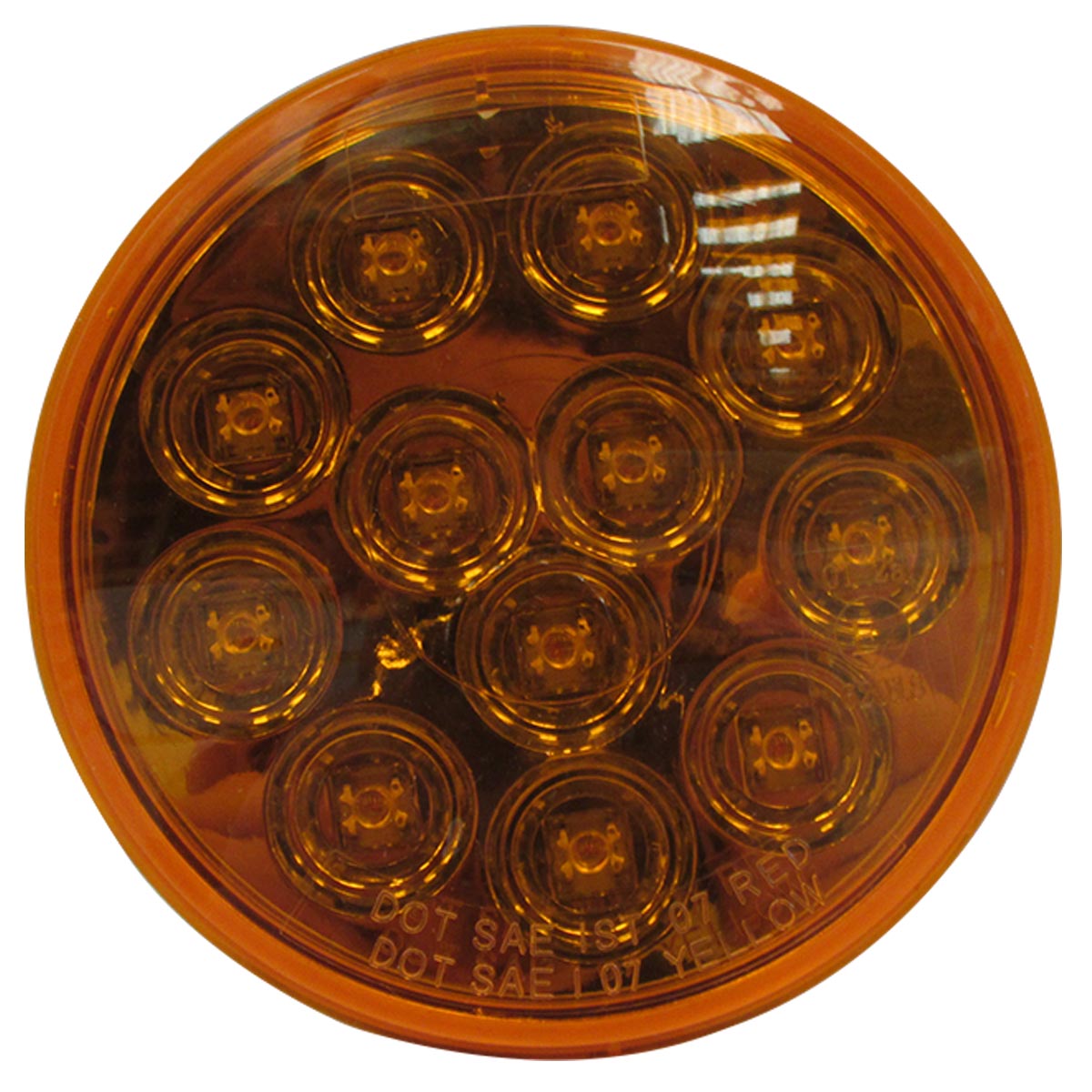 PLAFON 12 LEDS 4" AMBAR