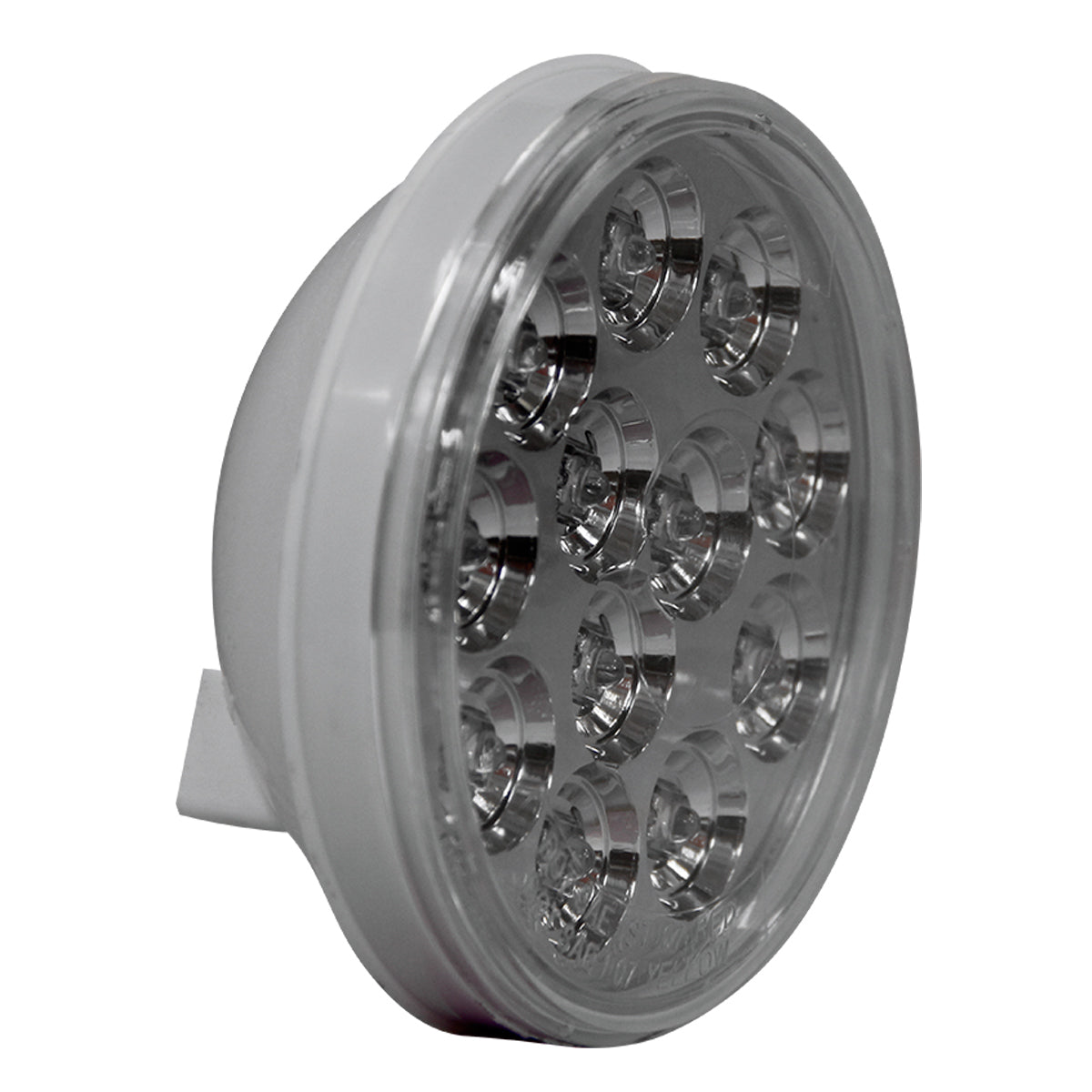 PLAFON 12 LEDS 4" AMBAR MICA TRANSPARENTE