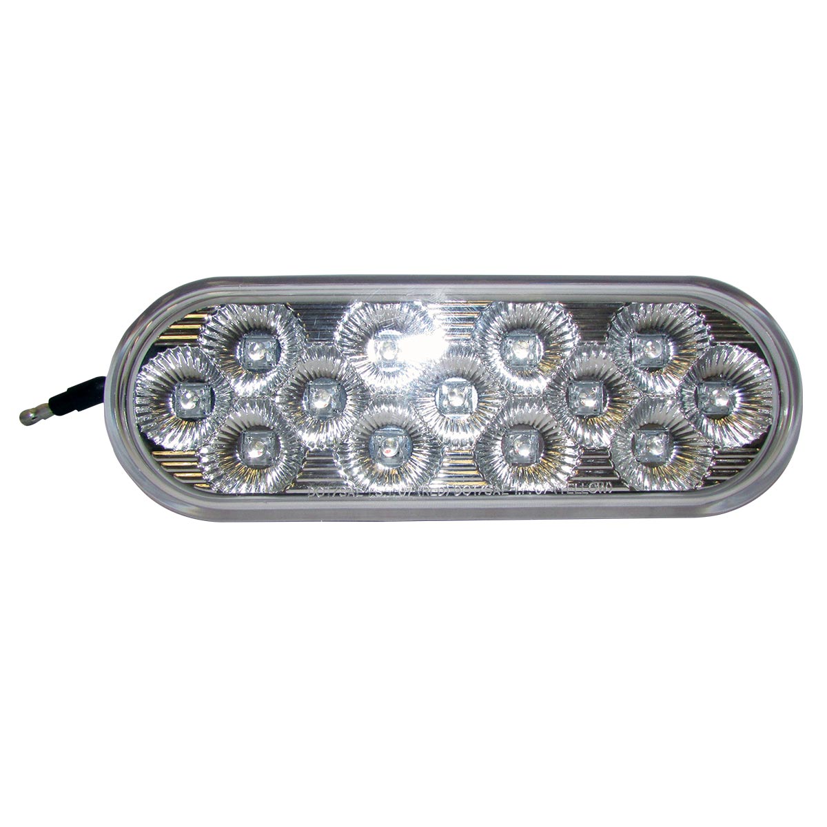PLAFON 13 LEDS DUAL OVAL AMBAR/AZUL