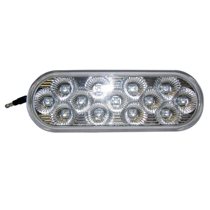 PLAFON 13 LEDS DUAL OVAL AMBAR/AZUL
