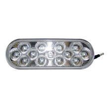 PLAFON 13 LEDS DUAL OVAL ROJO/AZUL