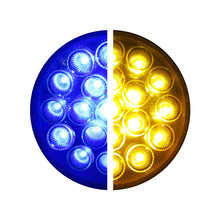 PLAFON 19 LEDS DUAL 4" AMBAR/AZUL