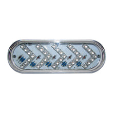 PLAFON OVALADO 35 LEDS AMBAR MICA TRANSPARENTE C/ FLECHA Y MOVIMIENTO