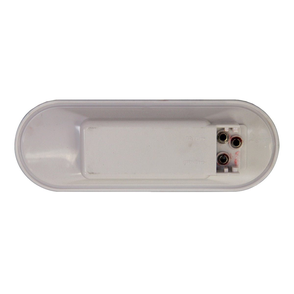 PLAFON OVALADO 27 LEDS AMBAR MICA TRANSPARENTE