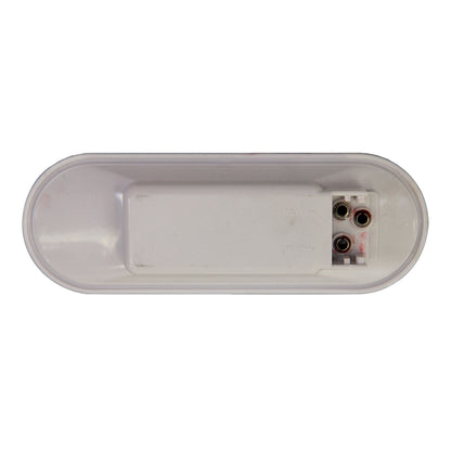 PLAFON OVALADO 27 LEDS AMBAR MICA TRANSPARENTE