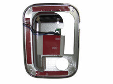 CUBIERTA DE MANIJA PARA PUERTA 6 LEDS AZUL CROM DER