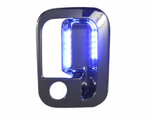 CUBIERTA DE MANIJA PARA PUERTA 6 LEDS AZUL CROM DER