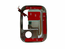 CUBIERTA DE MANIJA PARA PUERTA 6 LEDS VERDE CROM IZQ