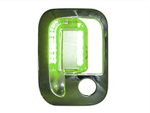 CUBIERTA DE MANIJA PARA PUERTA 6 LEDS VERDE CROM IZQ