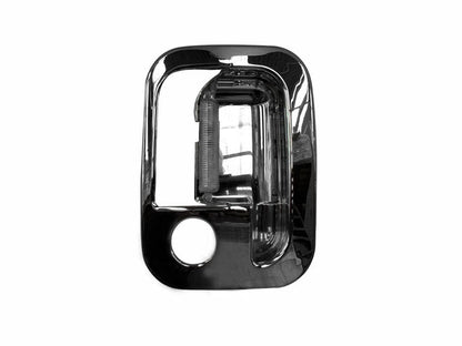 CUBIERTA DE MANIJA PARA PUERTA 6 LEDS VERDE CROM DER