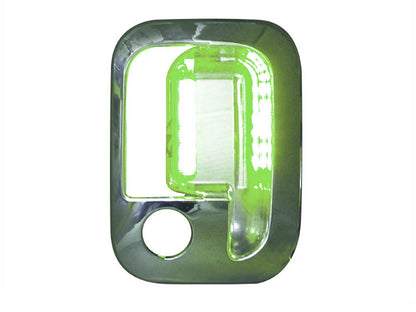 CUBIERTA DE MANIJA PARA PUERTA 6 LEDS VERDE CROM DER