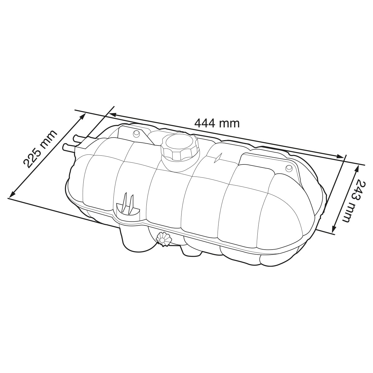 DEPOSITO DE ANTICONELANTE PARA FREIGHTLINER COLUMBIA 2001-2014