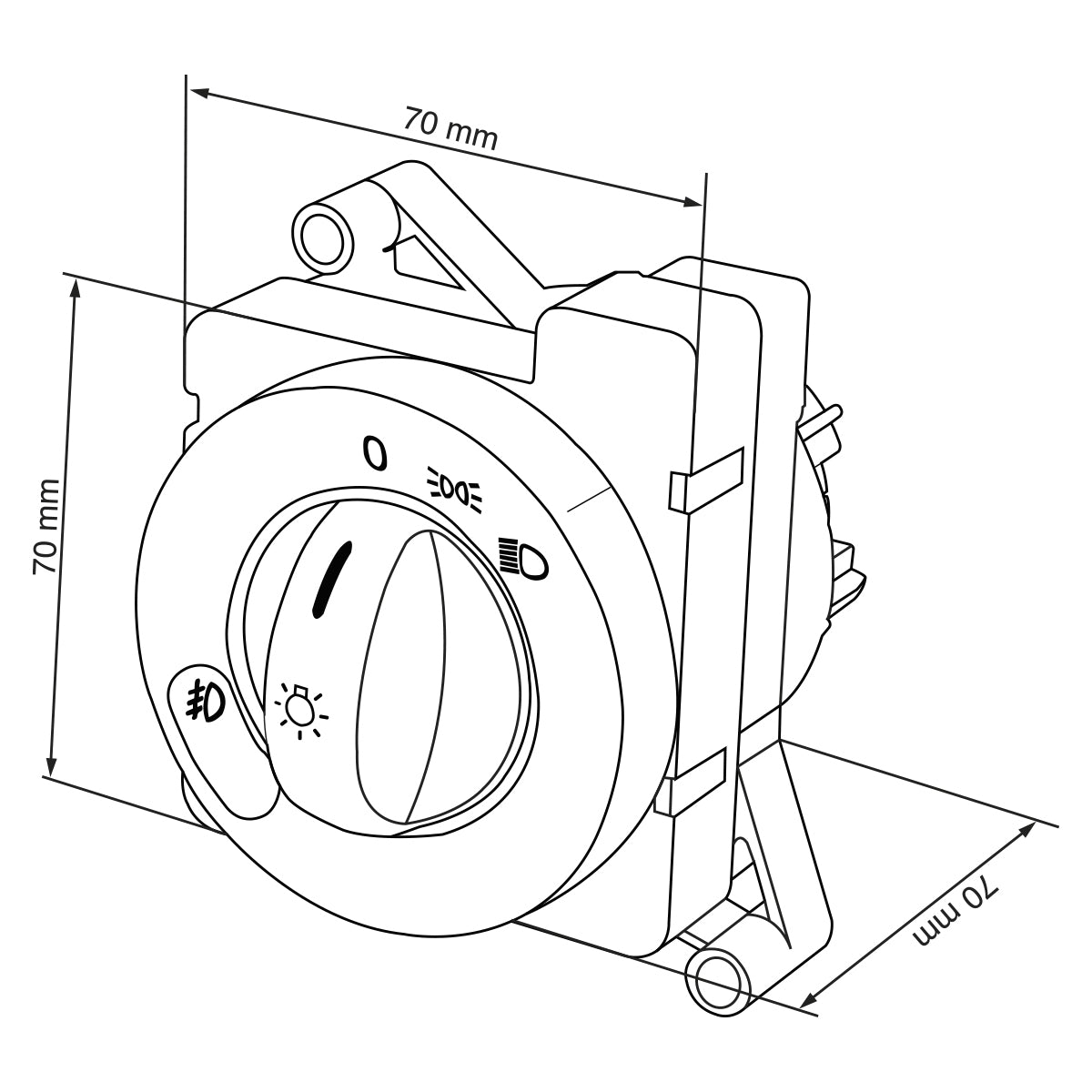 INTERRUPTOR DE LUZ DELANTERA PARA FREIGHTLINER CASC 125 2007-2018