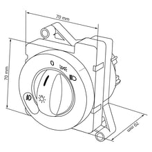 INTERRUPTOR DE LUZ DELANTERA PARA FREIGHTLINER CASC 125 2007-2018