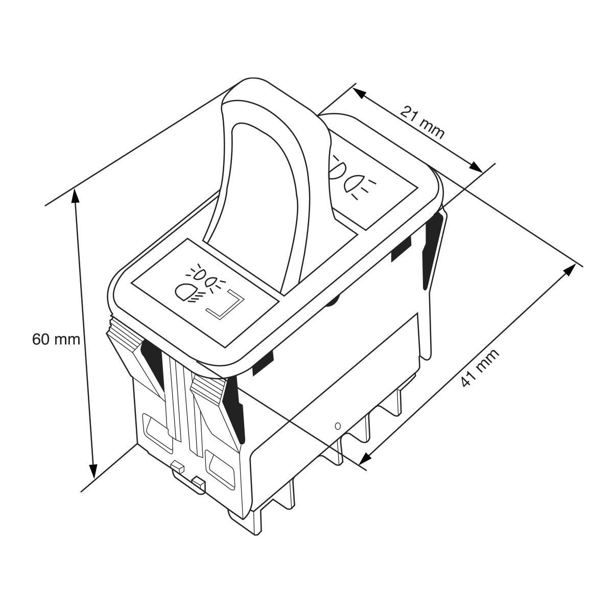 BOTÓN DE LUZ DELANTERA P/FREIGHTLINER COLUMBIA 120 2001-2009