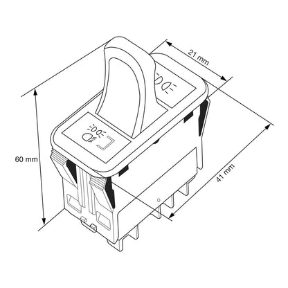 BOTÓN DE LUZ DELANTERA P/FREIGHTLINER COLUMBIA 120 2001-2009