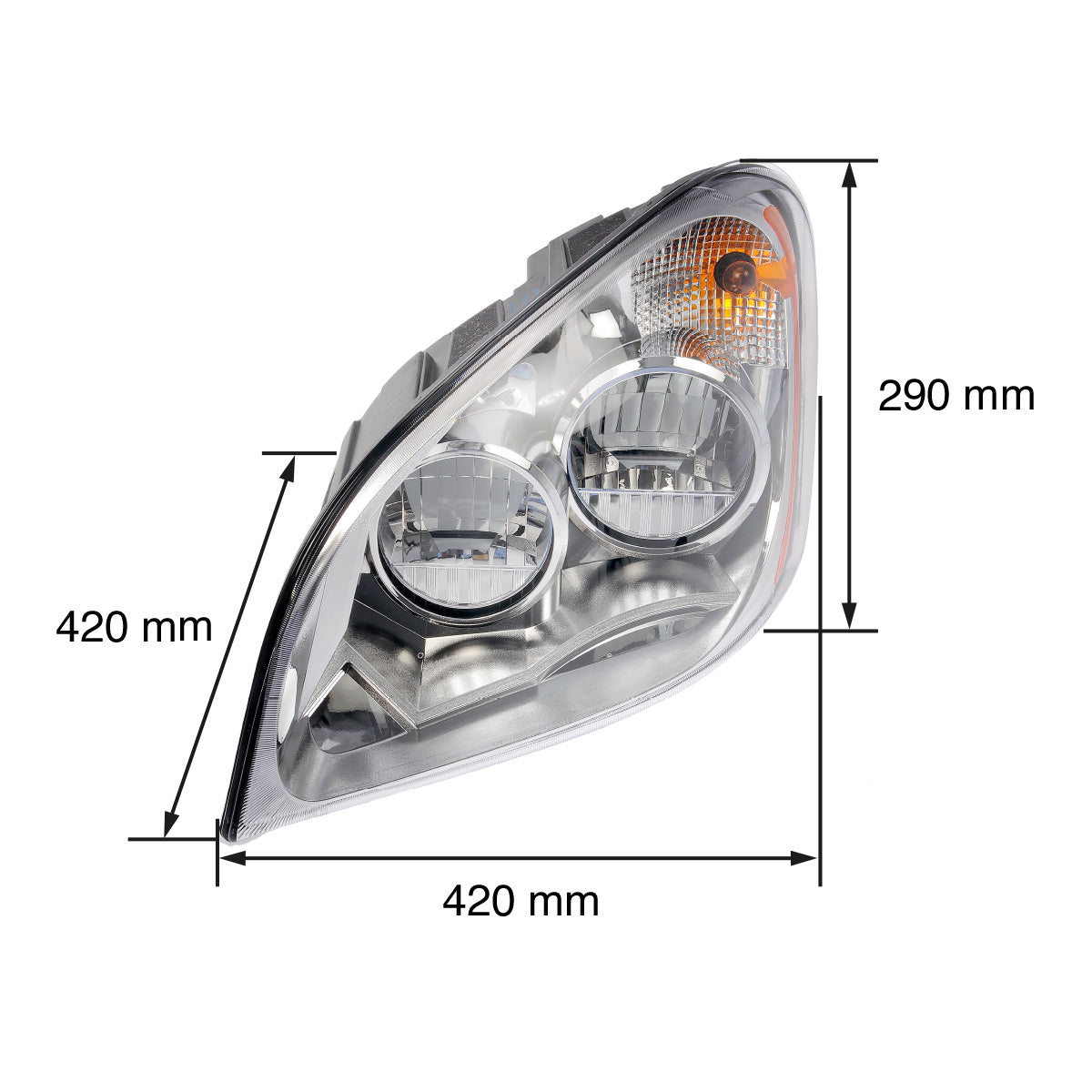 FARO PARA CASCADIA 125 2008-2014 LED FONDO CROM IZQ