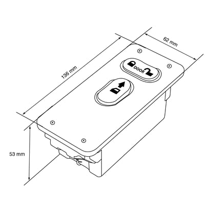 BOTON DE VENTANA PARA INTERNATIONAL 4300/4400 DER