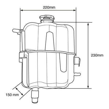 DEPOSITO DE ANTICONGELANTE PARA INTERNATIONAL 7600 2003-2007 PLAST