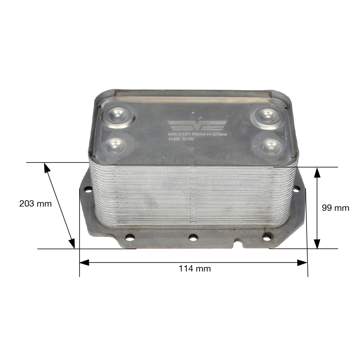 ENFRIADOR DE ACEITE PARA INTERNATIONAL 4400 AC INOX P/MOTORES DT466